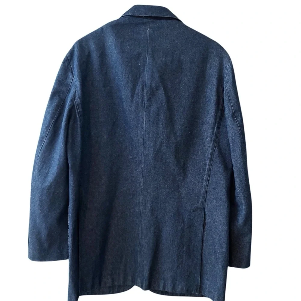 J. Peterman Men’s Denim Blazer Chore Coat Size 42R NWOT